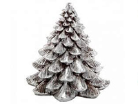 Bougie Sapin Argent/Chocolat